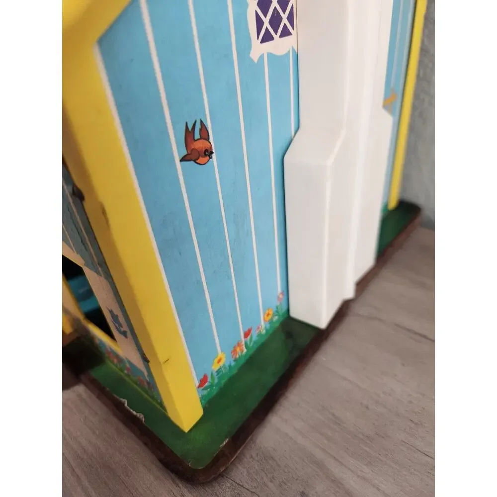 Fisher Price Vintage Little People Play Family Yellow House 1969, 3‎ Figures
